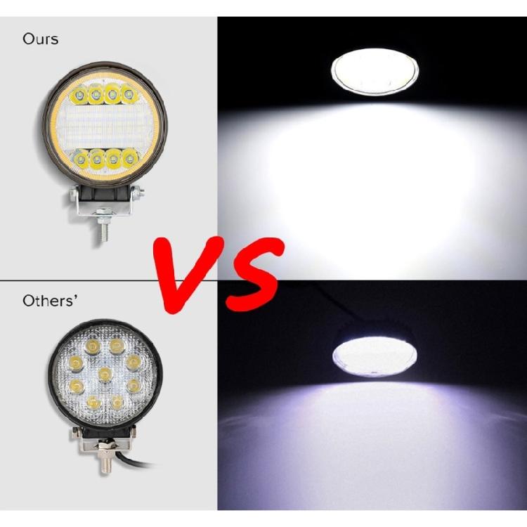 2pcs Offroad Modification Accessories 4in Driving Fog Lamp LED Work Light 126W 12600LM Waterproof Spots Flood Combo Beam