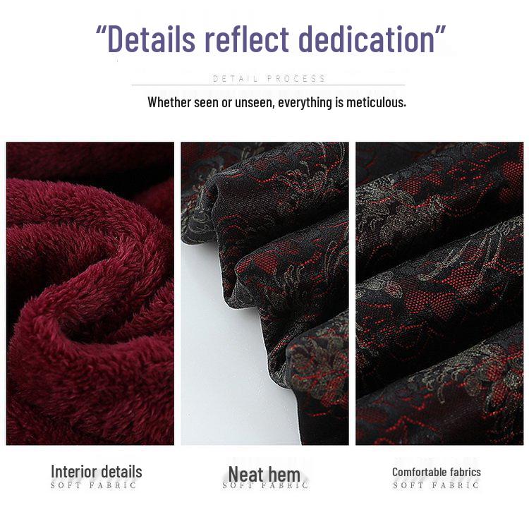 Grandma's Winter Cotton Padded Jacket - New Chinese Style, Thickened, Plus Size, Velvet Lining for Elderly Women
