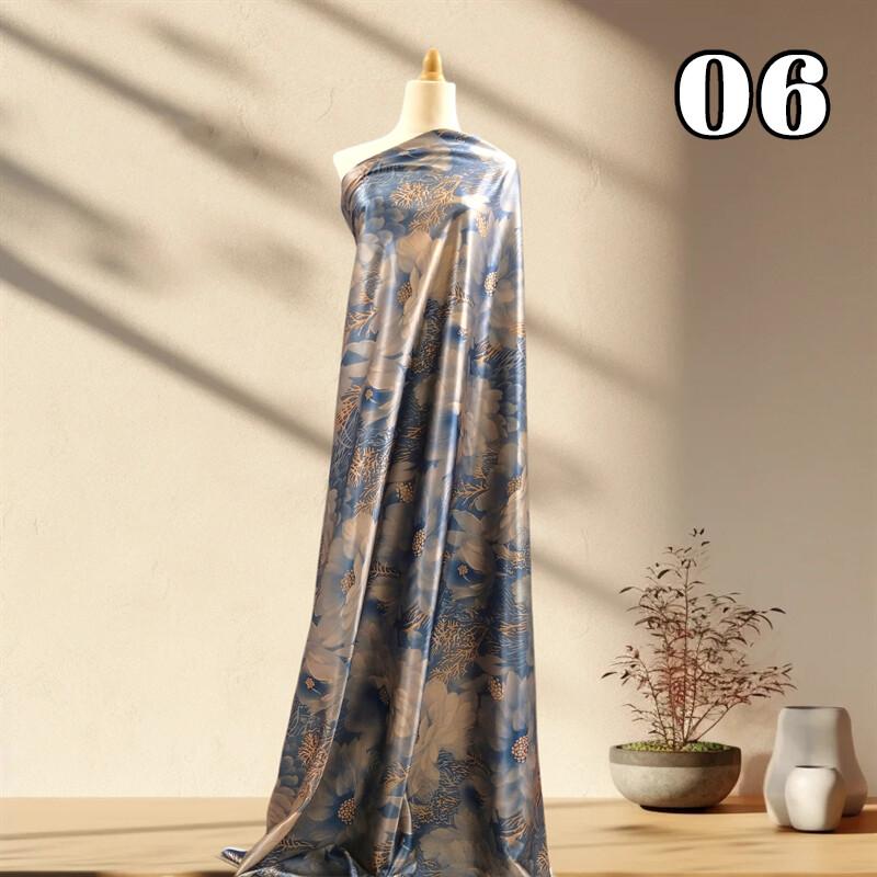 50x150cm Simulated Silk Satin Fabric DIY Party Cheongsam Tang Traditional Chinese Costumes Material Clothing Supplies