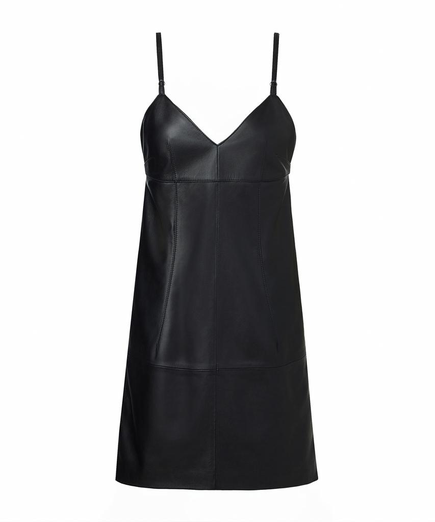 Beleudemaleu Italian Napa Lambskin Bustier Dress
