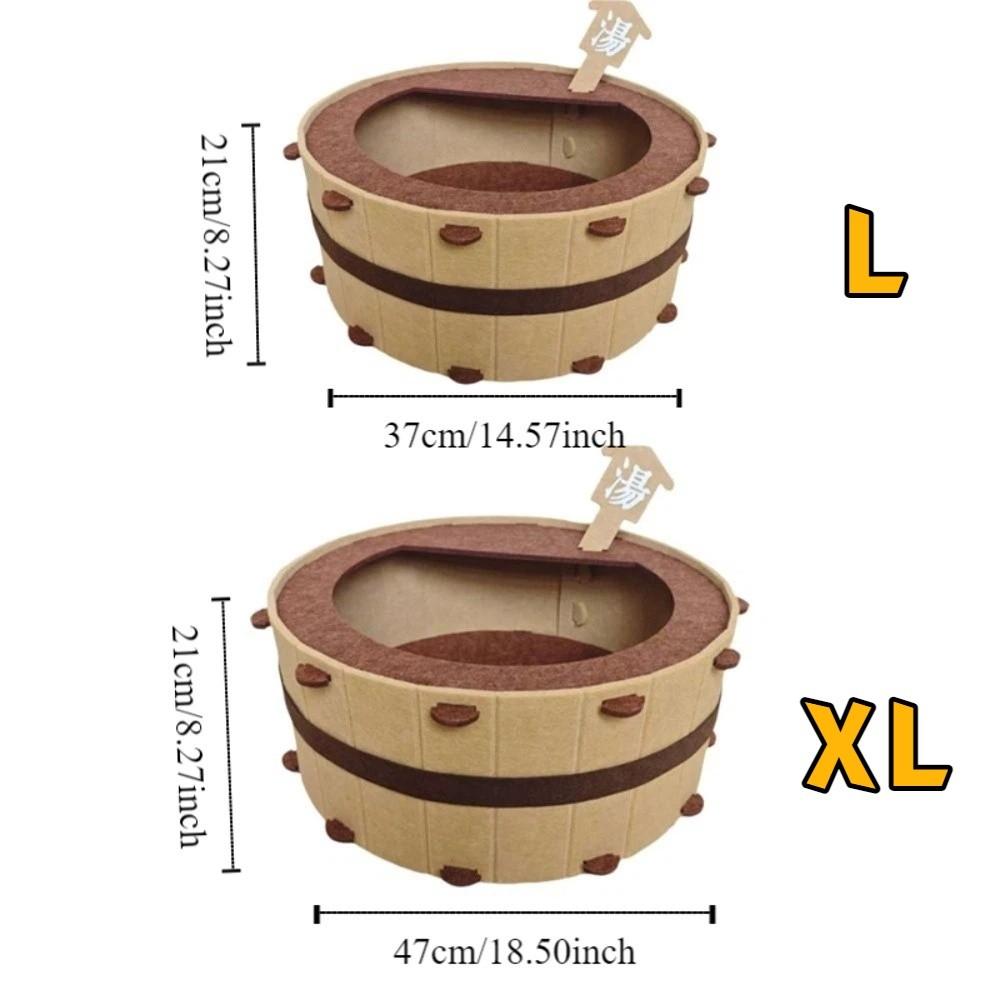 Verschleißfest Badewanne Katzenhaus Halbgeschlossenes Katzenwaschbecken Nest Katzenbett Höhle Schlafen