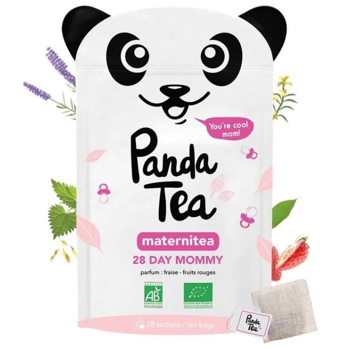Panda Tea - Maternitea - Infusion Maternité - Parfum Fraise & Fruits Rouges - BIO - 28 sachets
