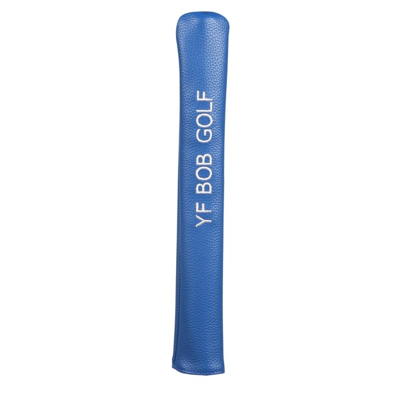 Suporte Estanque para Varetas de Alinhamento de Golfe Headcover Protetor de PU para Exercício de Mira, Capa para Varetas de Alinhamento de Golfe