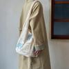 Turtle Korean Style Hollow Woven Bag Trendy Large Capacity Crochet Tote Bag Lightweight Embroidered Knitting Handbag Beach