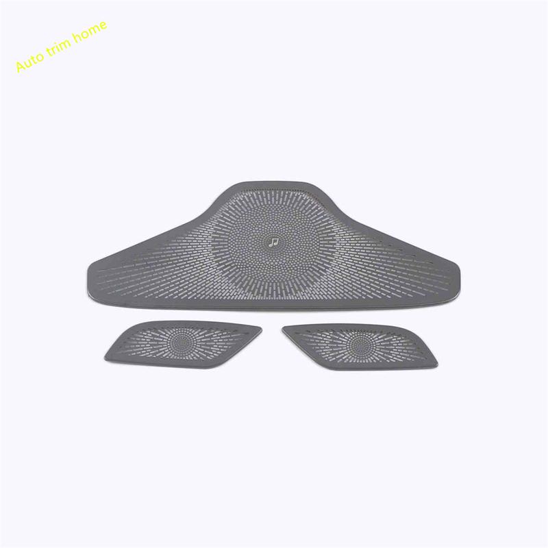 Stainless Steel Dashboard Speaker Tweeter Loudspeaker Decor Cover Trim Car Accessories Fit For Renault Grand Koleos 2024 2025