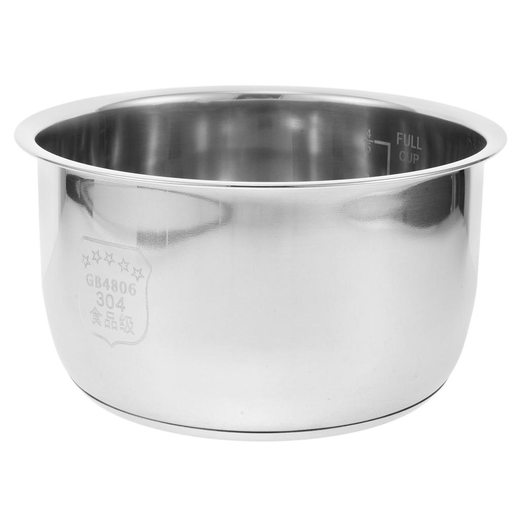 Rice Cooker Inner Pot 304 Stainless Steel Thickened Bottom Compatible Electric Cooker Parts Non Stick Accessories