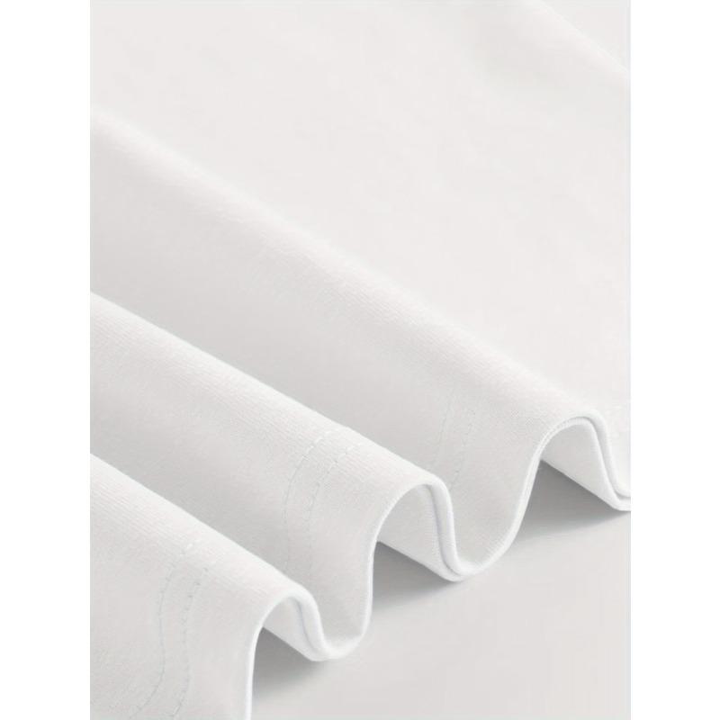 European sizes '  Black Question Mark Print - Short Sleeve Round Neck Casual Summer Top for &, Breathable White Shirt with Iconic Q Mark Symbol,