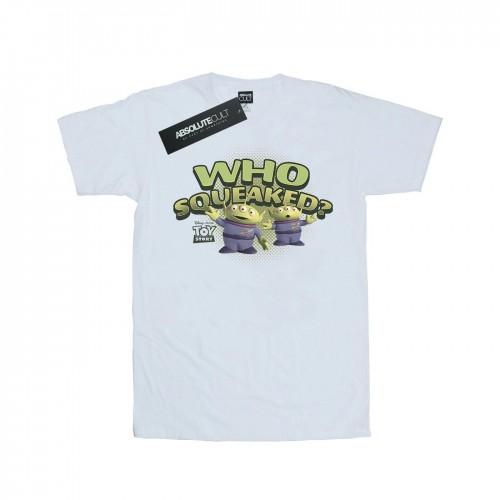 Disney Womens/Ladies Toy Story Who Squeaked? Cotton Boyfriend T-Shirt