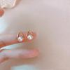 Korean Style S925 Sterling Silver Water Drop Pearl Stud Earrings for Women - Artistic and Fashionable Jewelry