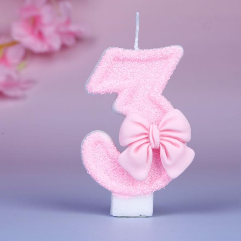 Charming Number 0 to 9 Birthday Candle Paraffin Wax Birthday Cake Decoration Candle