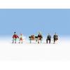 Figurines - NOCH - Assises - Echelle TT - Multicolore - 6 pièces