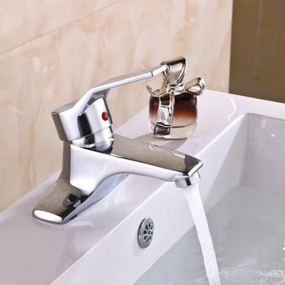 Faucet Bathroom and Cold Mixer Faucet Copper Double Hole Basin Bathroom Faucet Accessories Toilet Faucet Washbasin Faucet