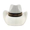 Cowboy Straw Hat For Men And Women Summer Beach Sun Hat Retro Curled Cowboy Hat For Women Sombrero Vaquero