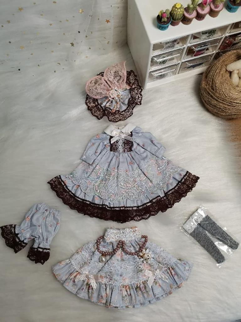 Blythe Obitsu Universal Doll Clothes Pink Rabbit Ears Costume, 24, Licca-chan, Azone, Dress,