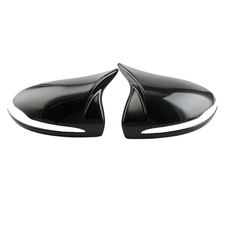 Car Accessory 2PCS/Set ABS Horns Rearview Mirror Frame Cover Trim For Mercedes Benz GLB X247 -Left Hand
