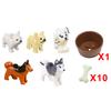 Città Animale Zoo Fattoria MOC Mattoncini Porco Pollo Pecora Coccodrilli Panda Delfino Elefante Gorilla Frutta Aquila Mattoncini Giocattoli A012