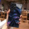 Flowing Light Pattern glass Phone Case For Samsung Galaxy S26 S25 S24 S22 S23 Ultra S21 S20 Plus 5G  Non-Slip Full Cover