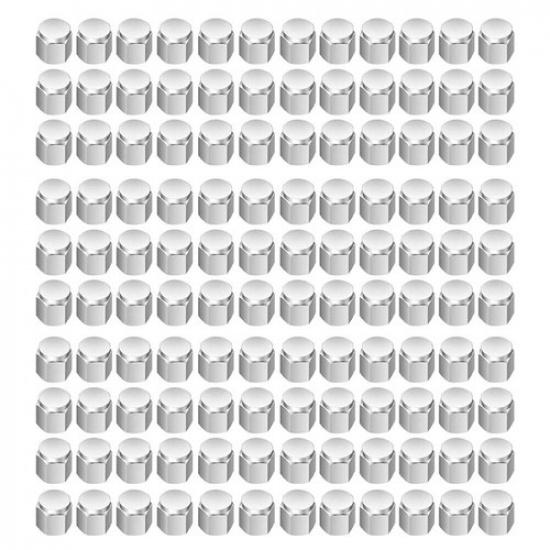 40/80/120Pcs - Universal Metal Chrome Valve Caps Tire Valve Stem Caps US Stock