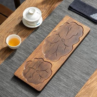 Ağır Bambu Lotus Çay Tepsisi Japon Basit Kuru Baloncuklu Çay Masası Çaydanlık Çay Fincanı Çay Tepsisi