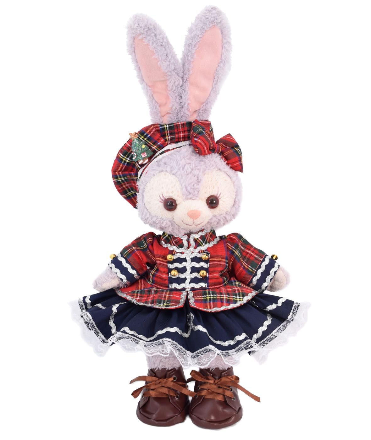 

Teddy Bear Mail Order Alice Stella Lou Dress-Up Costume Scottish Check Dress Christmas (No Body) Size Small (Stella Lou)