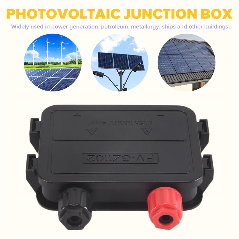 A25F-Photovoltaic Junction Box 60-1500W Waterproof IP67 For Photovoltaic Solar System Connector Accessories