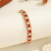 2024 Personalized Retro Colorful Zircon Bracelet for Women - High-End Versatile Design with a Modern Niche Touch