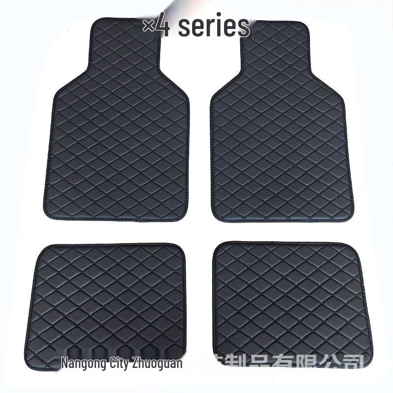 PVC Leather Quilted Car Floor Mats for Right-Hand Drive Vehicles