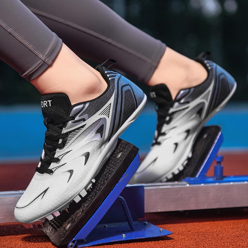 New track and field shoes men's and women's spikes medium and long running standing long jump shoes high school entrance examination physical test sp
