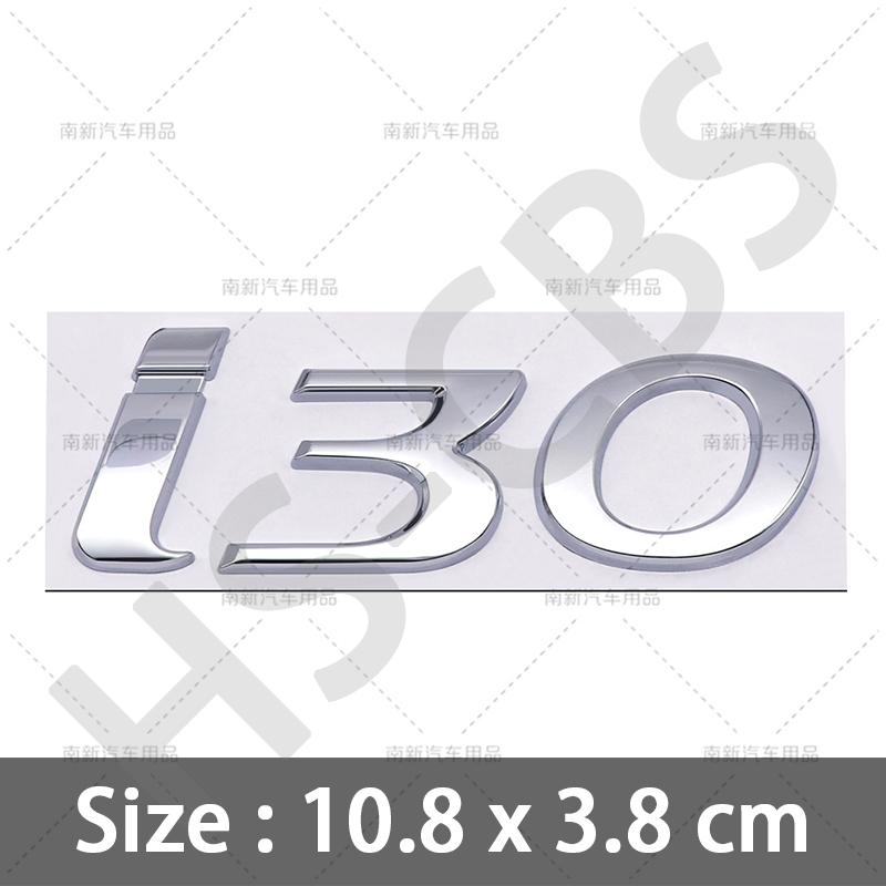 Stile Auto Cromato Metallico 3D Lettere Emblema I10 I20 I30 I40 Badge Posteriore del Bagagliaio Per Hyundai Targhetta con Logo Adesivi Accessori Auto