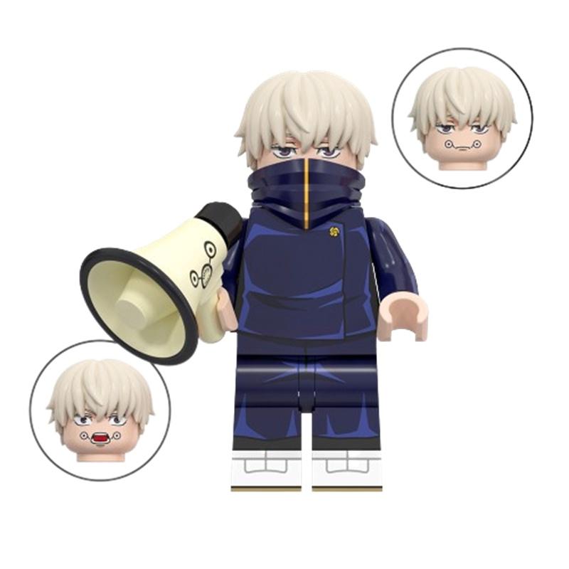 Wm6140 Serie Cartoni Animati Jujutsu Kaisen Zenin Maki Inumaki Puzzle per Bambini Blocchi da Costruzione Confezione)