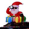 Giant Inflatable Christmas Decor LED Lighted LED Lighted Inflatable Climbing Santa  Outdoor Use