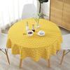 Round Tablecloth 120/150cm Washable Table Cloth Decorative Table Cover Indoor Holiday Home Christmas Party Picnic Dining Room