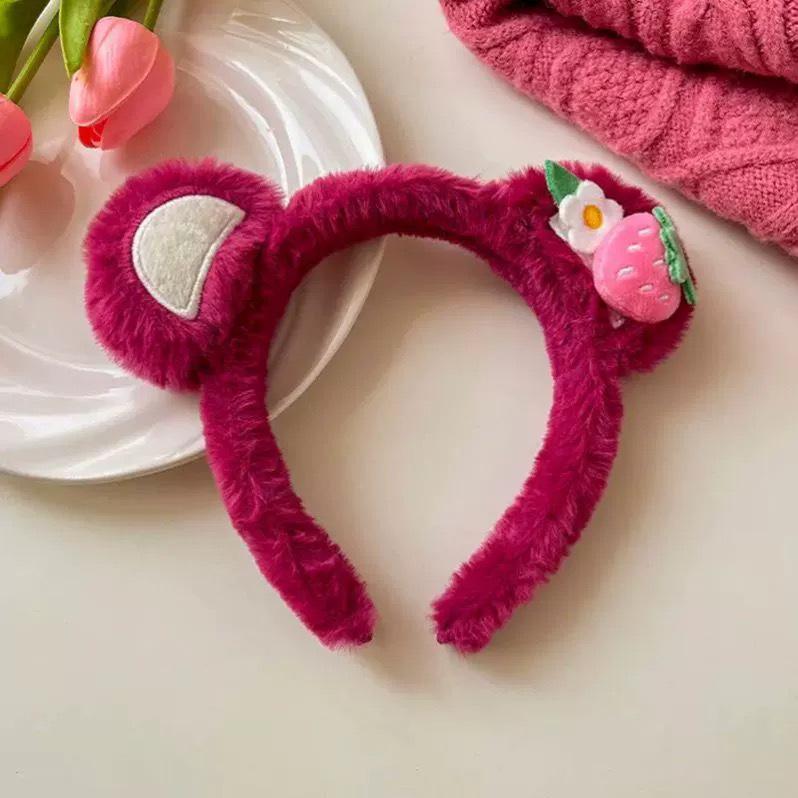 Cartoon Plush Headband: Cute Hair Accessory for Women & Kids, Perfect for Face Washing