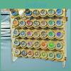 Artists For 34mm Paint Organizer Round Pigment Bottle Storage Rack 35 Holes Easy Assembly Stable Paint Station Holder Caddy Stand With Handle