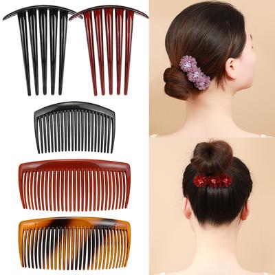 Kunststoff Haarnadeln Pony Haaraccessoires 5-zinkige Kämme