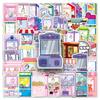 50 Claw Machine Graffiti Stickers Personalized Cartoon Cute Creative Decoration Mobile Phone Suitcase Water Cup Stickers