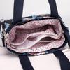 ZESU Women's Floral Print Shoulder Bag, Crossbody Bag, Large Capacity, Waterproof, Nylon, for Commuting, Mother's Bag (Floral Print 1)