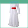 Vestido Branco de Algodão Annabelle Cosplay Para Mulheres Fantasia Assustadora de Halloween Perfeito Para Uso em Palco