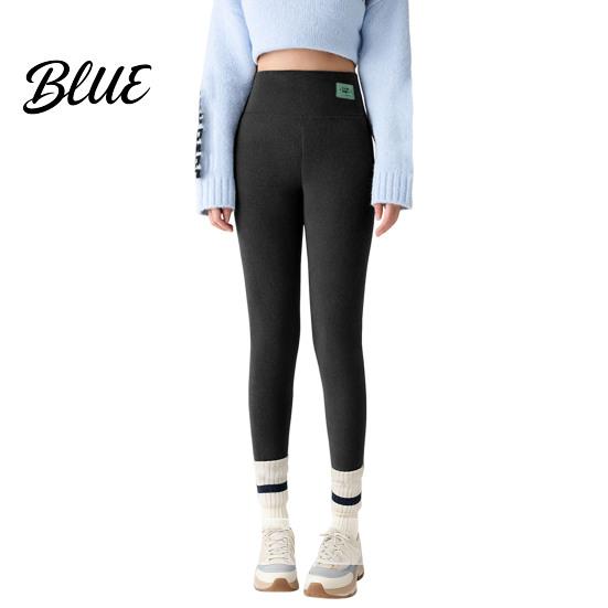Cold Weather Resistant Leggings Winter High-Waisted Slim Cut Warm Lambswool Fabric Lining Bottom Pants Resistance Women Slimming Effect