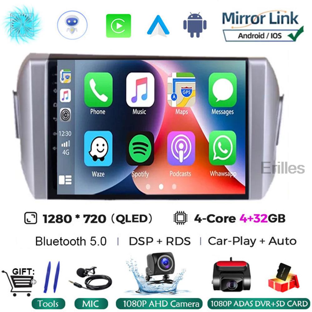 Android 14 Carplay&Auto WIFI+4G For Toyota Innova 2 2015 - 2022 Car Radio Multimedia Player Stereo Navigation GPS NO DVD 2DIN