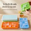 Silicone Ice Cube & Ball Mold Tray - Whiskey & Square Ice Tray Combo, 15 Cubes Total.