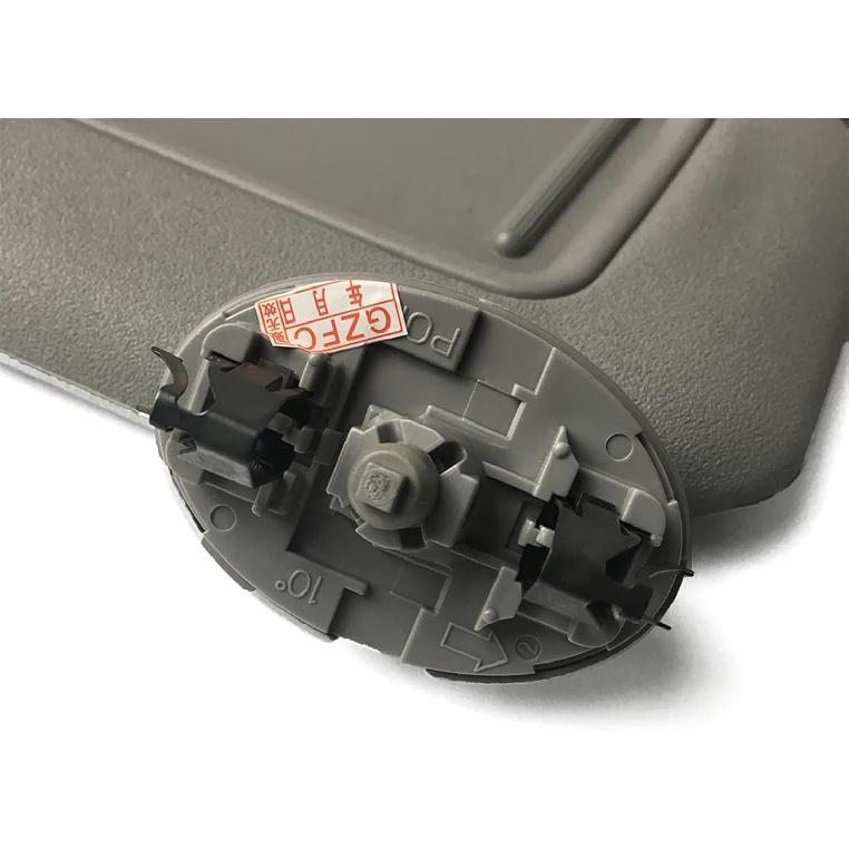 Dark Gray Interior Sun Visor with Mirror Compatible for Toyota Yaris 2008-2013 Left Side(Left)