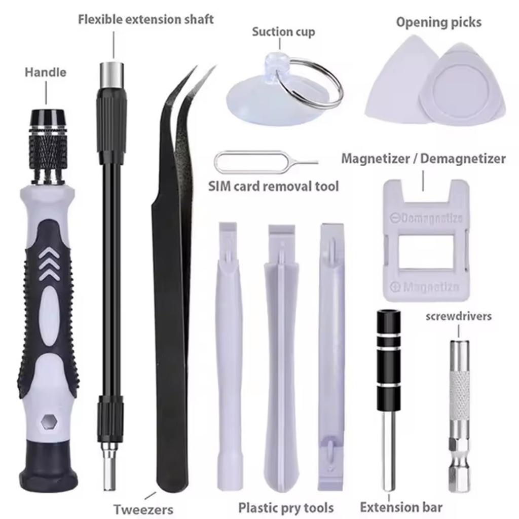 115 in 1 Precision Screwdriver Set Carbon Steel Disassembly and Repair Tools for Household Appliances Repair Needs