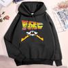 New Back To The Future Graphic Print Pullover Hoodies Unisex Men Women Harajuku Streetwear Long Sleeve Sweatshirt Loose Fit Casual Fashion Daily Tops