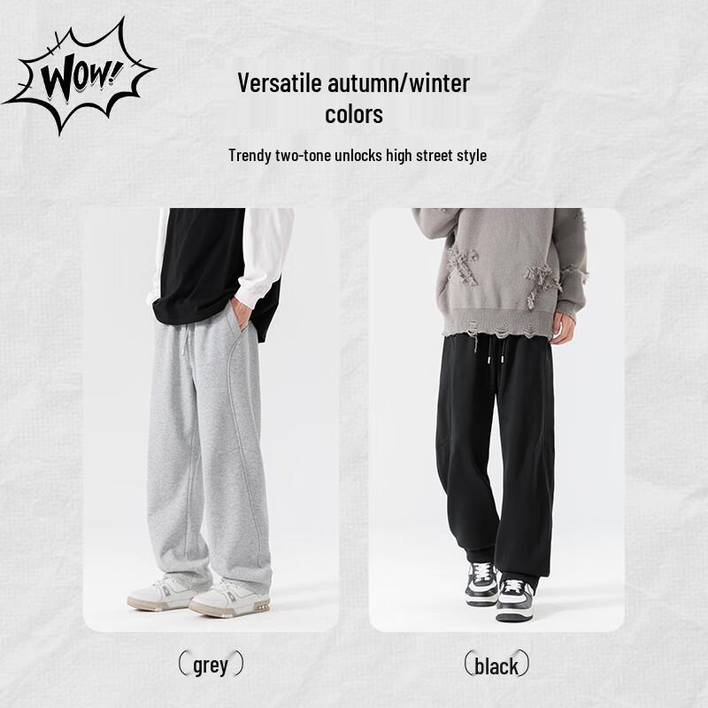 Jeanswest Men's Fleece Lined Straight-Leg Casual Pants