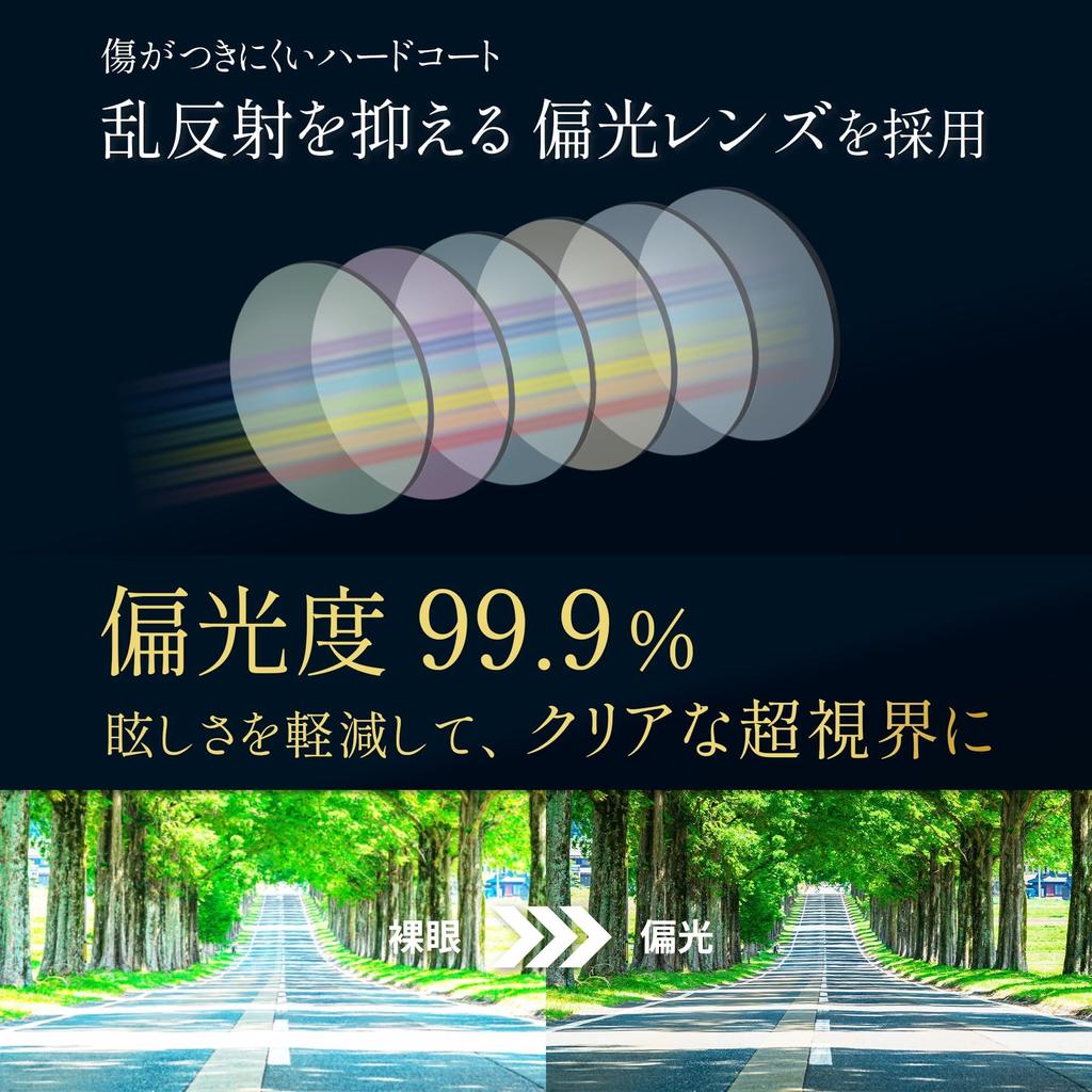 Polarized Sports Sunglasses Ideal for Tunnels [Adventure King] Flip-up Sabae Design/Cycling/Driving FRS5-GR15