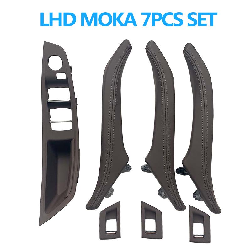 LHD RHD loketní opěrka na straně řidiče Dveře spolujezdce Sada kožené rukojeti pro BMW řady 5 F10 520 523 525 528 530