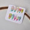 24 pcs Summer Macaron Color 3D Detachable Drip Glue Nails – Colorful, Wearable Nail Art