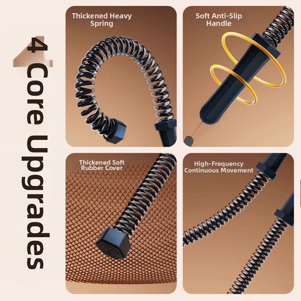 Non-slip Handle Cordless Battle Rope Stainless Steel Spring Arm Expander  Home Gym
