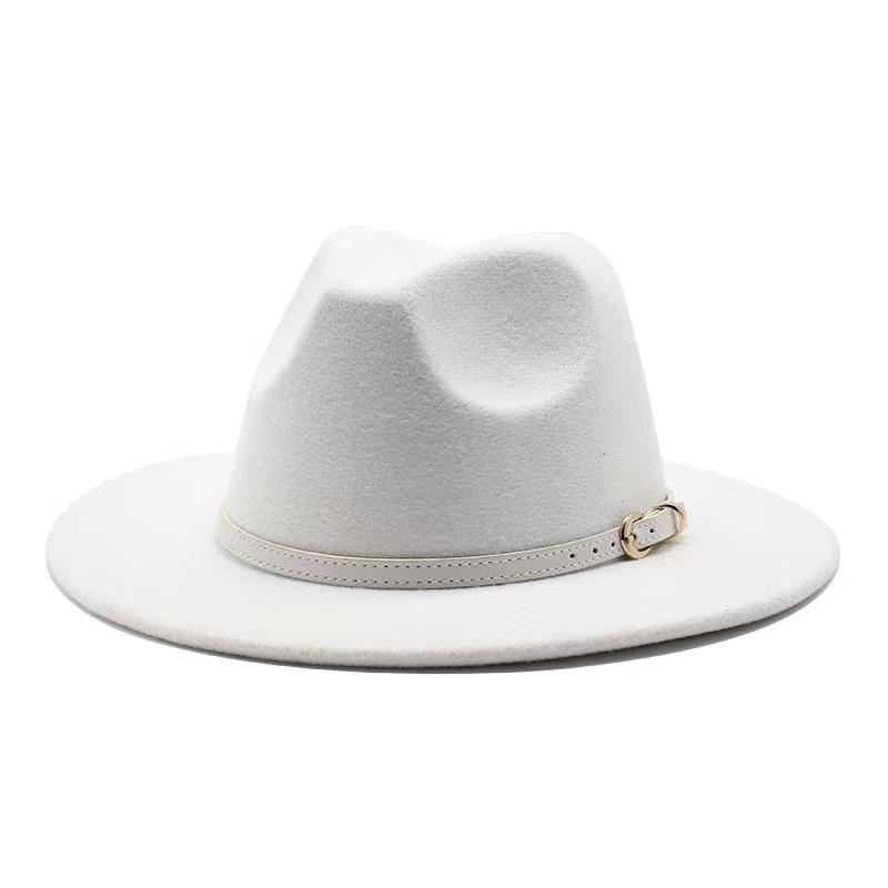 Popular European and American literary and retro woolen top hat men's and women's classic fashion church top hat jazz hat